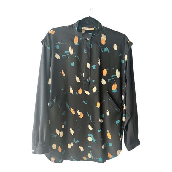 Gucci Vintage 100% Silk Blouse with Pockets (Matching Set) - Picture 1 of 8